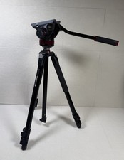 Manfrotto MVH502AH Fluid Head on 055XB Tripod