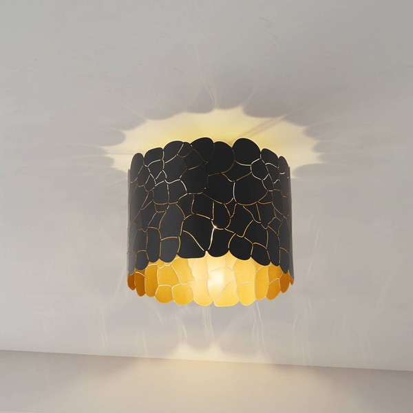 Lindby Deckenlampe 'Aralena' (Modern) In Schwarz Aus Metall (1 Flammig, E27) - D-image