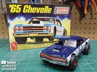 AMT1177 MODEL KIT 1965 CHEVY CHEVELLE MODIFIED STOCKER 1/25 SCALE NEW SEALED BOX