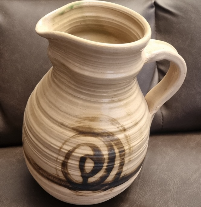 MOFFAT POTTERY LARGE STONEWARE JUG (or vase)  22cm tall