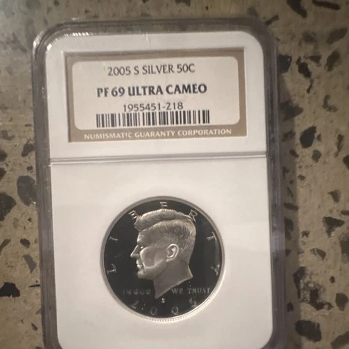 2005 Kennedy Half Dollar Silver PF 69 Ultra Cameo NGC Proof San Francisco