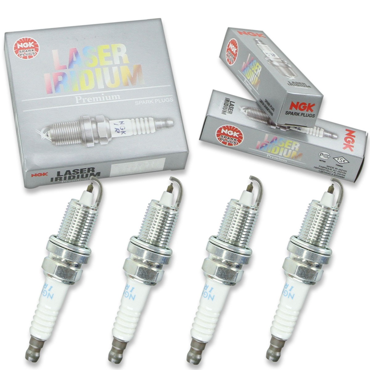 4 pc NGK 5899 IZFR5J Laser Iridium Spark Plugs for 8M0058935 33-892567Q vu