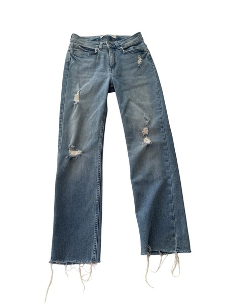Target Womens Size 8 Blue Crop Length Jeans Good Condition
