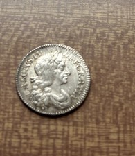Charles The Second 1677  fourpence very Fine Condition ￼￼