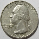 1962-D Washington Quarter - 90% Silver - #11350-1