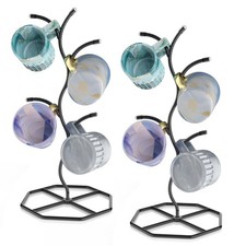 2pack Black Metal Coffee Mug Tree Decorative Cup Holder Kitchen Organizer 2pack Black Metal Coffee Mug Tree Decorative Cup Holder Kitchen Organizer