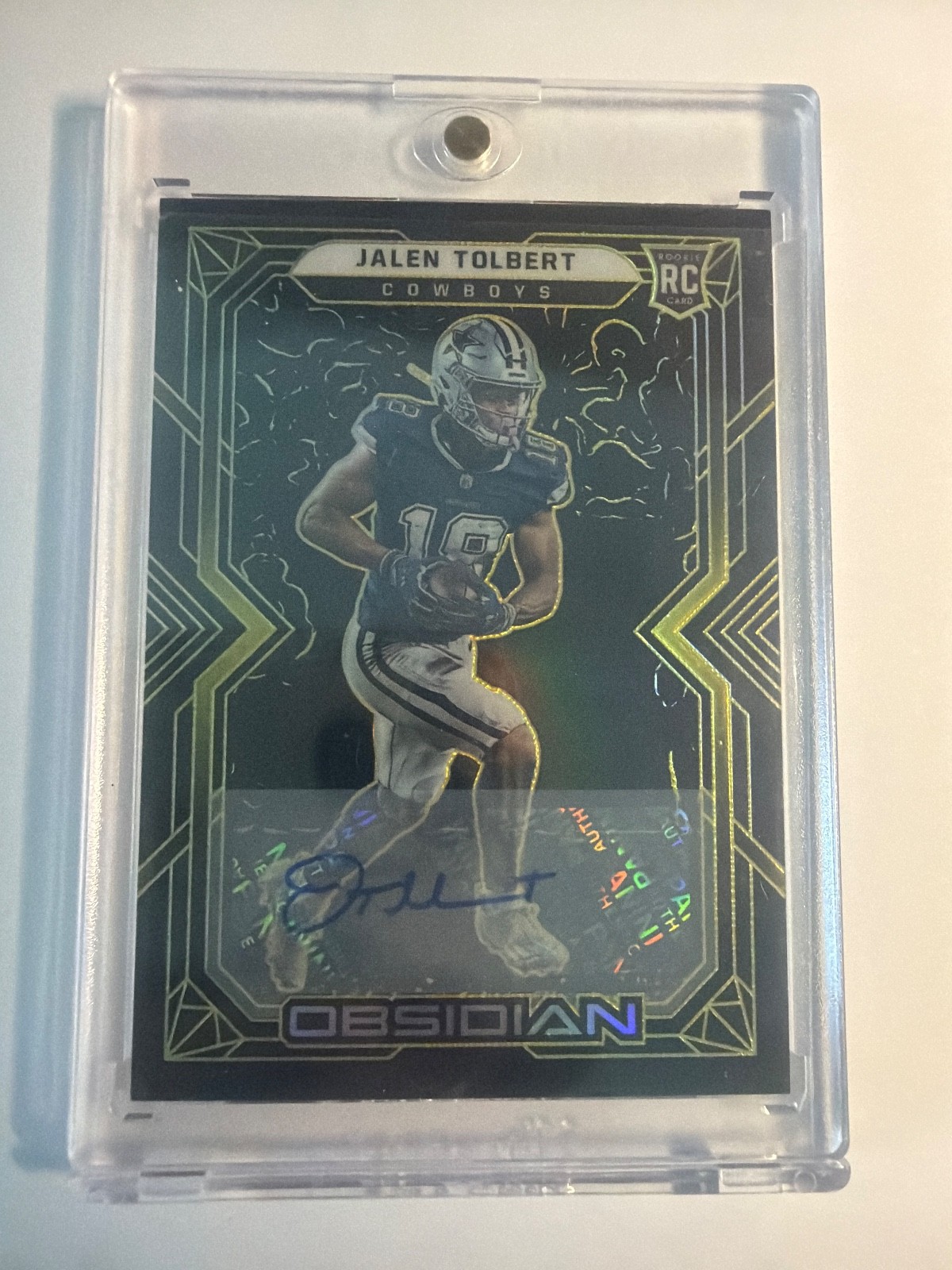 Jalen Tolbert Panini Obsidian #128 Autograph