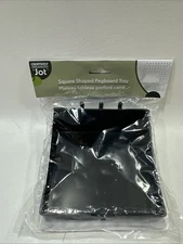 Creatively Organized by Jot Square Shaped Pegboard Tray Black