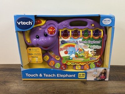 VTech Touch and Teach Purple Elephant NEW in Slightly Damaged Box V-Tech