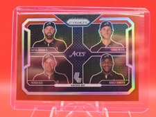 2025 Prizm LIV #55 Red /125 Johnson Reed Varner Pieters 4 Aces GC