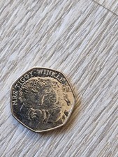 Mrs Tiggy-Winkle 50p fifty pence coin 2016 free postage to uk
