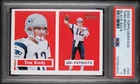 2002 Topps Heritage TOM BRADY Black Back PSA 7 - New England Patriots #50