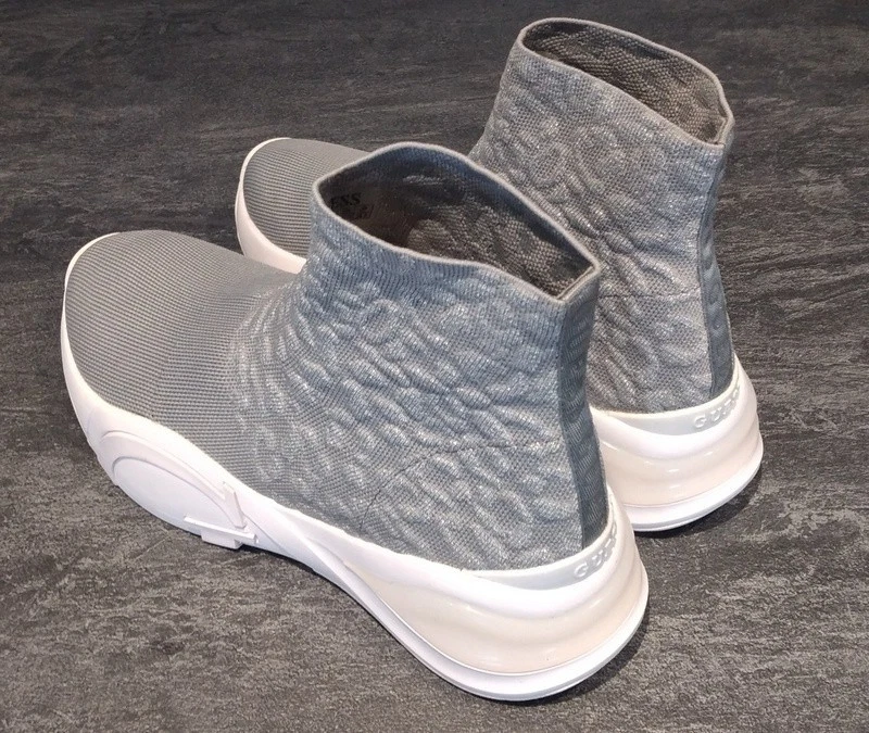 Guess Damen Stiefel Stiefelette Boots grau silber Leo Gr. 39 Neu - Bild 2 von 4