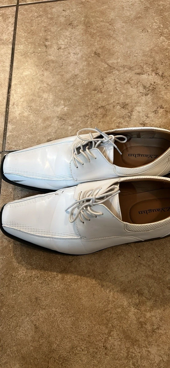 Leather Upper M White Dress Shoes for Men for sale | eBay