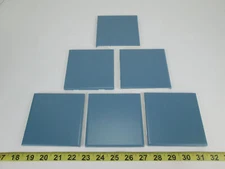 Lot of 6 New Old Stock Daltile Ceramic Tile Chambray (blue) 4-1/4" x 4-1/4" SKUQ