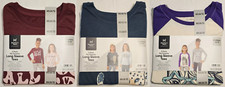 Kid Girl Size XS 4/5 6 Long-Sleeve Tees Member's Mark Pink Blue Purple New