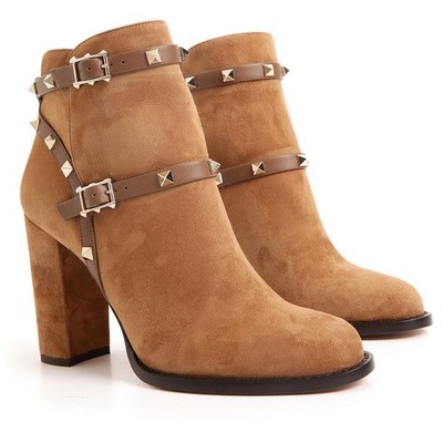 valentino studded ankle boots