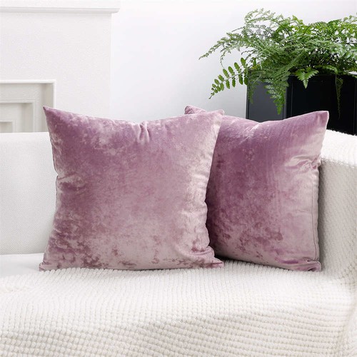 Crushed Velvet Cushion Covers Throw Sofa Pillow Cases Cover 16" 18" 20" 22" 24" - Picture 24 of 28