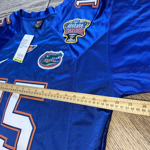 Tim Tebow #15 Florida Gators SEC Nike Authentic Stitched Jersey L Recycled Fiber - Picture 10 of 11
