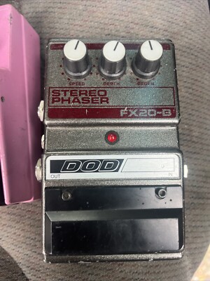 Vintage DOD Electronics Stereo Phaser FX20-B Guitar Effects Pedal Untested 1980s