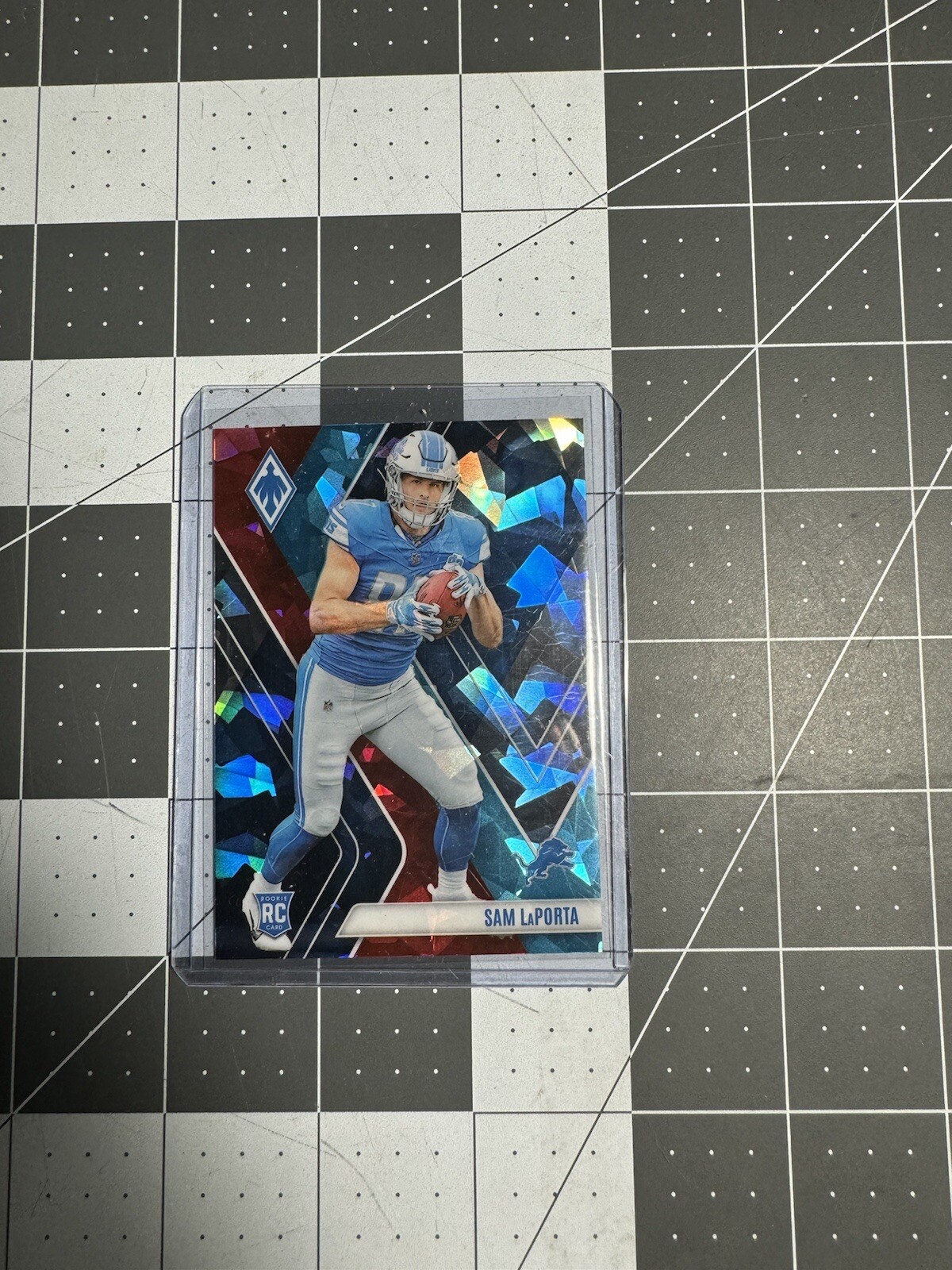 2023 Phoenix SAM LAPORTA Fire and Ice Seismic Rookie /50 #115 Detroit Lions