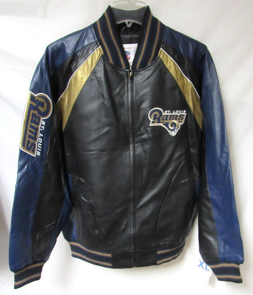 St. Louis Rams Men's Size X-Large Leather Jacket B1 916 | eBay