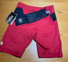 The North face SOUKUU UNDERCOVER Red Trail Run Utility Shorts sz Extra Small