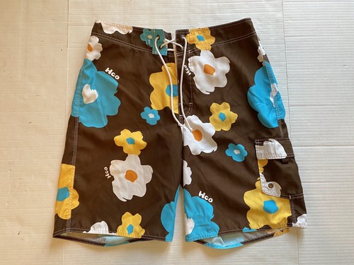 Hollister boards shorts brown yellow 