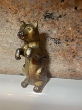 original ac williams cast iron begging bear still bank nice!