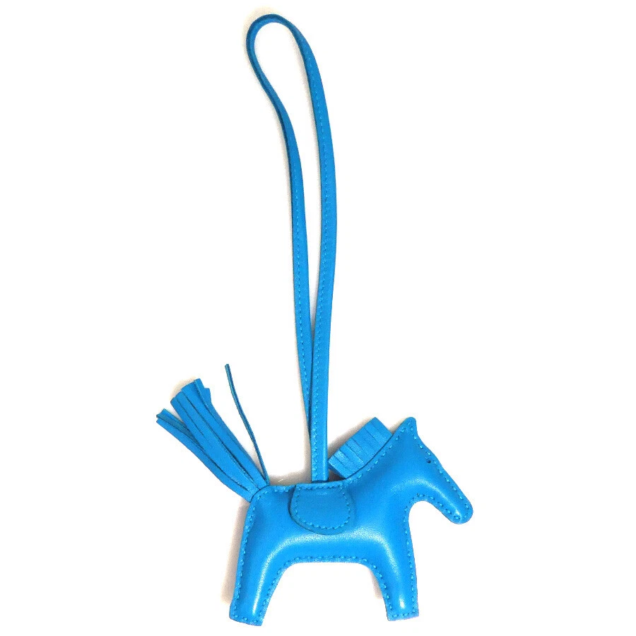 HERMÈS Charm borsa originale HERMES Rodeo PM blu Agneau Milo r10567g