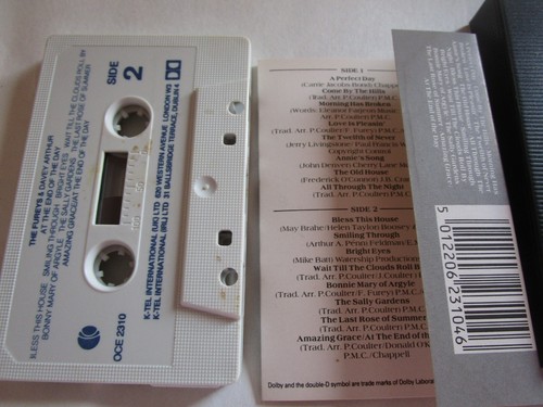 The Fureys & Davey Arthur At The End Of The Day OCE 2310 UK Tape Cassette Album - Picture 2 of 5