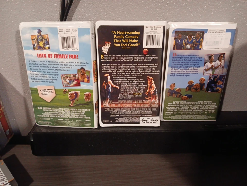 Disneys Air Bud VHS Lot Basketball, Baseball And Soccer - Image 2 of 4