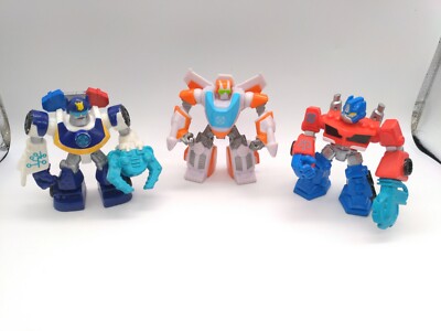 Transformers Rescue Bots Lot of Figures Optimus Prime Chase Blades 