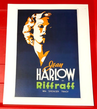 Riffraff Jean Harlow Movie/Film Poster Art PICTURE / PRINT 12" x 9.5"