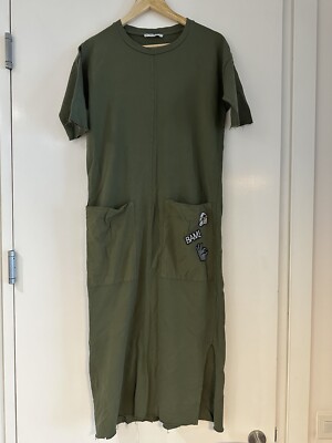 pull and bear t shirt dress Pull&Bear Long t-shirt dress in grey
