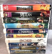 Lot Of 10 - Brand New Sealed - VHS - Vintage Disney Movies - All New - 