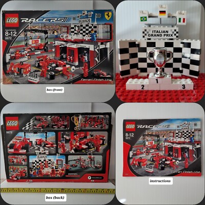 2点セット　ロゴス　ガンバレ3マンベンチ　73007530　1545mm LEGO 8672 FERRARI Finish Line Schumacher Barrichello Shell Italian