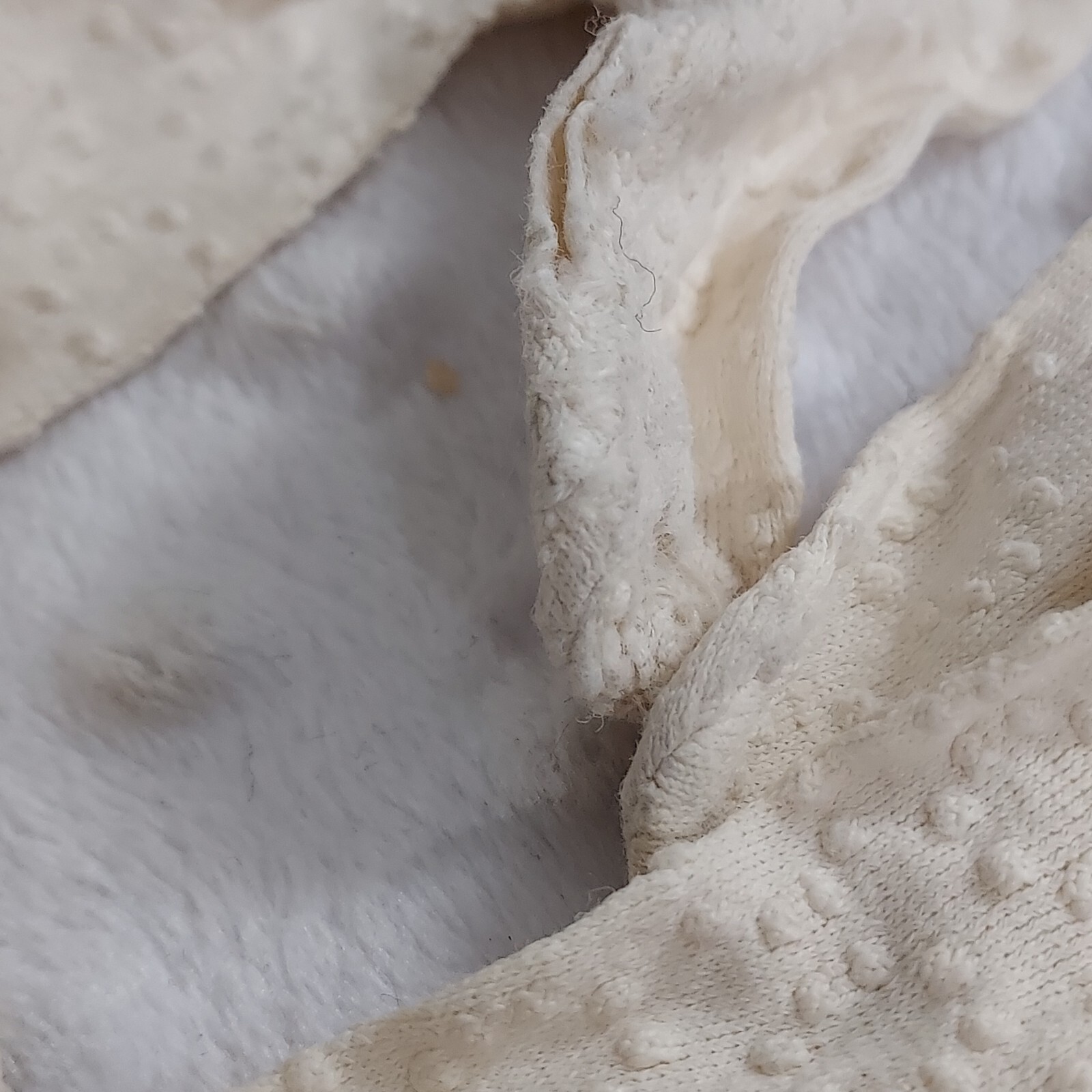 Vintage White Floral Gloves Formal Kayser 6  Dot Embroidered Pink Green Flowers 