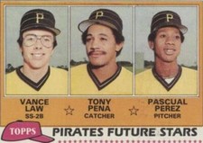 1981 Topps - Future Stars Tony Pena, Pascual Perez, Vance Law #551 (RC)