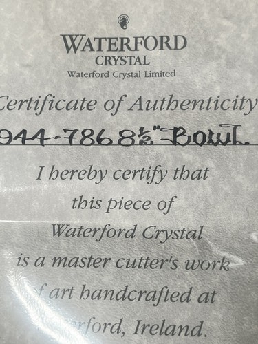 Waterford Ireland Cut Glass Master Cutter's Special Bowl Footed Centerpiece 8.5 - Picture 19 of 24