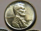 1943 steel Lincoln ! uncirculated bu wheat cent