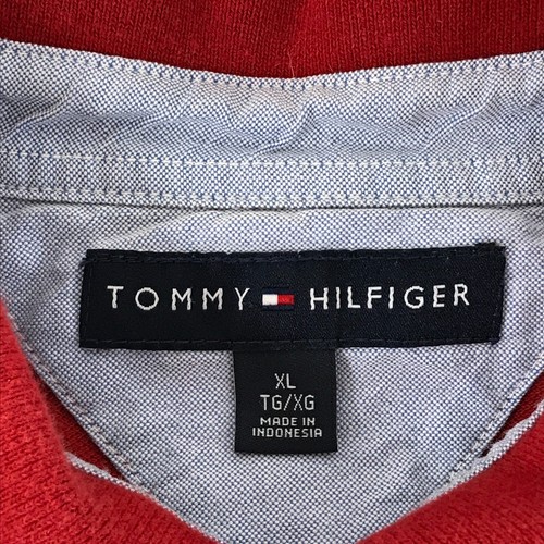 Camisa polo de golf Tommy Hilfiger a rayas para hombre XL manga corta 100 % algodón informal - Imagen 9 de 10