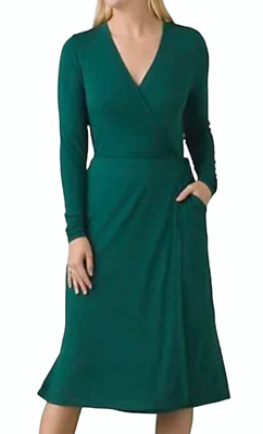 prana foundation rib long sleeve dress Prana Womens Foundation Rib Long Sleeve Dress Black - M