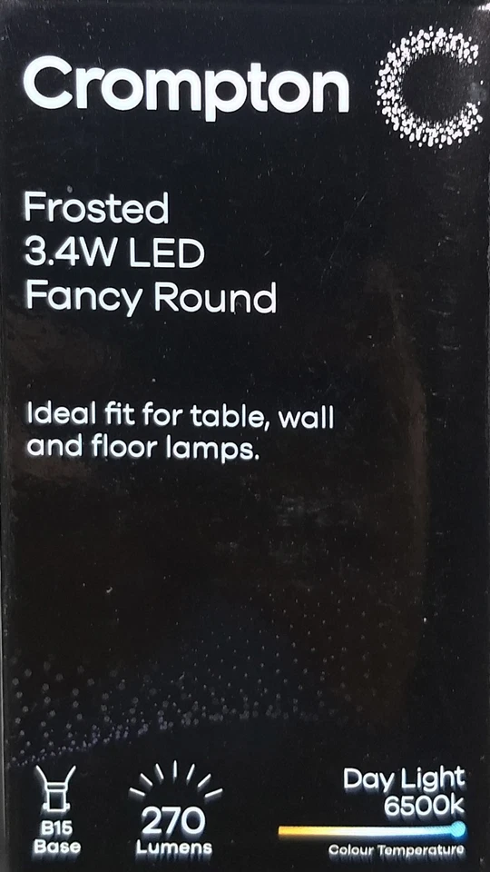 LED 3W Light Globes Bulbs Small Bayonet Cap SBC B15 Cool Daylight 6500K Pearl - Image 3 of 4