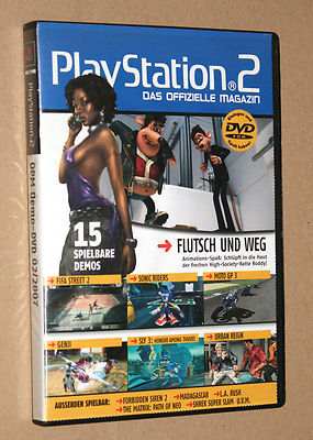 PS 2 Offizielle Magazin Demo DVD Sonic Riders Genji Urban Reign FIFA etc 02/2007