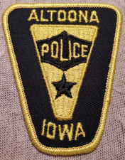 IA Altoona Iowa Police Patch (3.5In Tall)