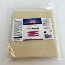 Heritage Store Palma Christi Wool Flannel Unbleached ' Use Caster Oil Packs '