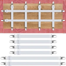 6 Pack Hidden Strap Tablecloth Clips for Outdoor Elasticity Picnic Table Clips T