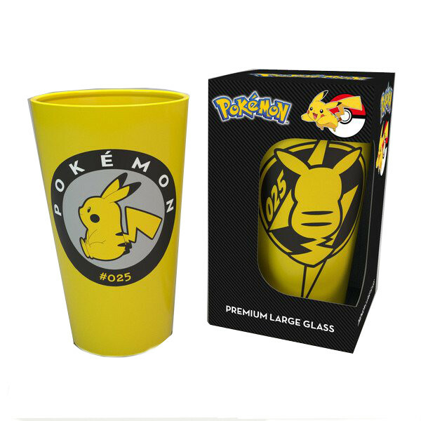 VASO DE VASO DE BEBIDA POKEMON PIKACHU 25 AMARILLO NUEVO EN CAJA DE REGALO GB