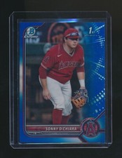 SONNY DICHIARA 2022 BOWMAN DRAFT CHROME BLUE REFRACTOR PARALLEL 091/150